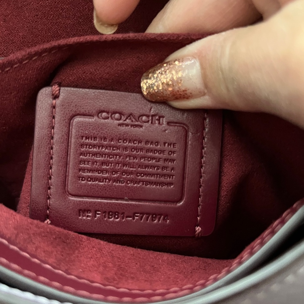 COACH Mini Cassidy Crossbody Shoulder Bag F77974 Purple Lavender - Picture 14 of 16